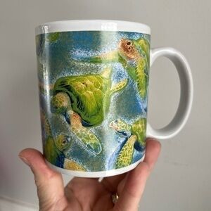 Turtle Mug 2006 Island Treasures Turtles of Hawaii Mug Green Cup